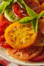 Healthy Heirloom Tomato Salad Royalty Free Stock Photo
