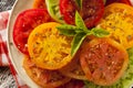 Healthy Heirloom Tomato Salad Royalty Free Stock Photo