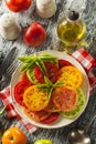 Healthy Heirloom Tomato Salad Royalty Free Stock Photo