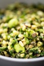 Healthy and Herby Salad with Wheatberries and Green Vegetables