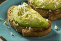 Healthy Homemade Avocado Toast Royalty Free Stock Photo