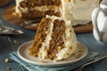 Healthy Homemade Carrot Cake Royalty Free Stock Photo