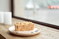 Healthy Homemade Carrot Cake Ready for Easter. Royalty Free Stock Photo