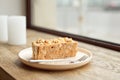 Healthy Homemade Carrot Cake Ready for Easter. Royalty Free Stock Photo