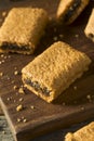 Healthy Homemade Fig Fruit Bars Royalty Free Stock Photo