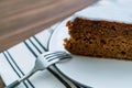 Homemade Fresh Carrot Cake Royalty Free Stock Photo