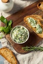 Healthy Homemade Herb Butter and Bread