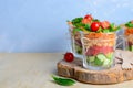 Healthy Homemade Jar Salad, Vegan Detox Eating, Vegetarian Food