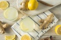 Healthy Homemade Lemon Ginger Tea Royalty Free Stock Photo