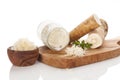 Healthy Horseradish sauce and root Royalty Free Stock Photo