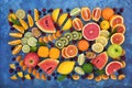 Healthy Immune Boosting Fruit Collection Royalty Free Stock Photo