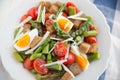 Healthy Italian Salad with asparagus