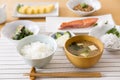 Healthy Japanese breakfast