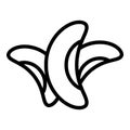 Healthy kidney bean icon, outline style