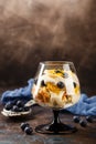 Healthy layered dessert trifle Royalty Free Stock Photo