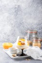 Healthy layered dessert trifle Royalty Free Stock Photo