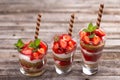 Healthy layered dessert