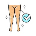 healthy legs color icon vector illustration