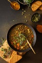 Healthy lentil soup