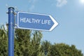 Healthy Life Concept Directional Signpost Royalty Free Stock Photo