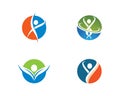 Healthy life logo template