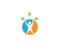 Healthy life logo template