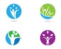 Human health symbol illustration design