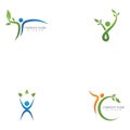 Healthy Life people Logo template vector icon. Royalty Free Stock Photo