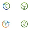 Healthy Life people Logo template vector icon. Royalty Free Stock Photo