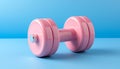 Healthy lifestyle exercising in the gym with weights and dumbbells generated by AI