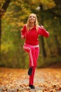 Healthy lifestyle. Fitness girl doing exercise outdoor Royalty Free Stock Photo