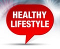 Healthy Lifestyle Red Bubble Background Royalty Free Stock Photo