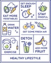 Healthy lifestyle poster