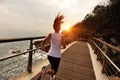 Healthy lifestyle sports woman running Royalty Free Stock Photo