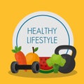 Healthy lifestyle vector design