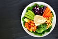 Healthy lunch bowl with super-foods and mixed vegetables Royalty Free Stock Photo