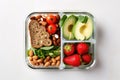 Healthy Lunch Packed In Lunch Box For Onthego Royalty Free Stock Photo