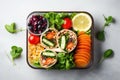 Healthy Lunch Packed In Lunch Box For Onthego Royalty Free Stock Photo