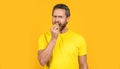 healthy man bite vitamin fruit in studio. photo of healthy man with vitamin apple fruit. healthy man