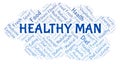 Healthy Man word cloud Royalty Free Stock Photo