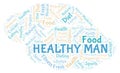 Healthy Man word cloud. Royalty Free Stock Photo