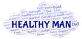 Healthy Man word cloud Royalty Free Stock Photo