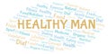 Healthy Man word cloud Royalty Free Stock Photo