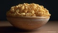 Healthy meal in a bowl: pasta, ramen noodles, and soup generated by AI