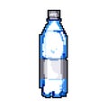 healthy mineral water bottle game pixel art vector illustration Royalty Free Stock Photo