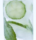 Healthy mint flavored drink