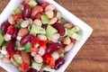 Healthy mixed bean salad bowl Royalty Free Stock Photo