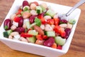 Healthy mixed bean salad bowl
