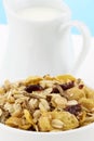 Healthy muesli breakfast Royalty Free Stock Photo