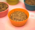 Healthy Muffins in Silicone Cups Royalty Free Stock Photo